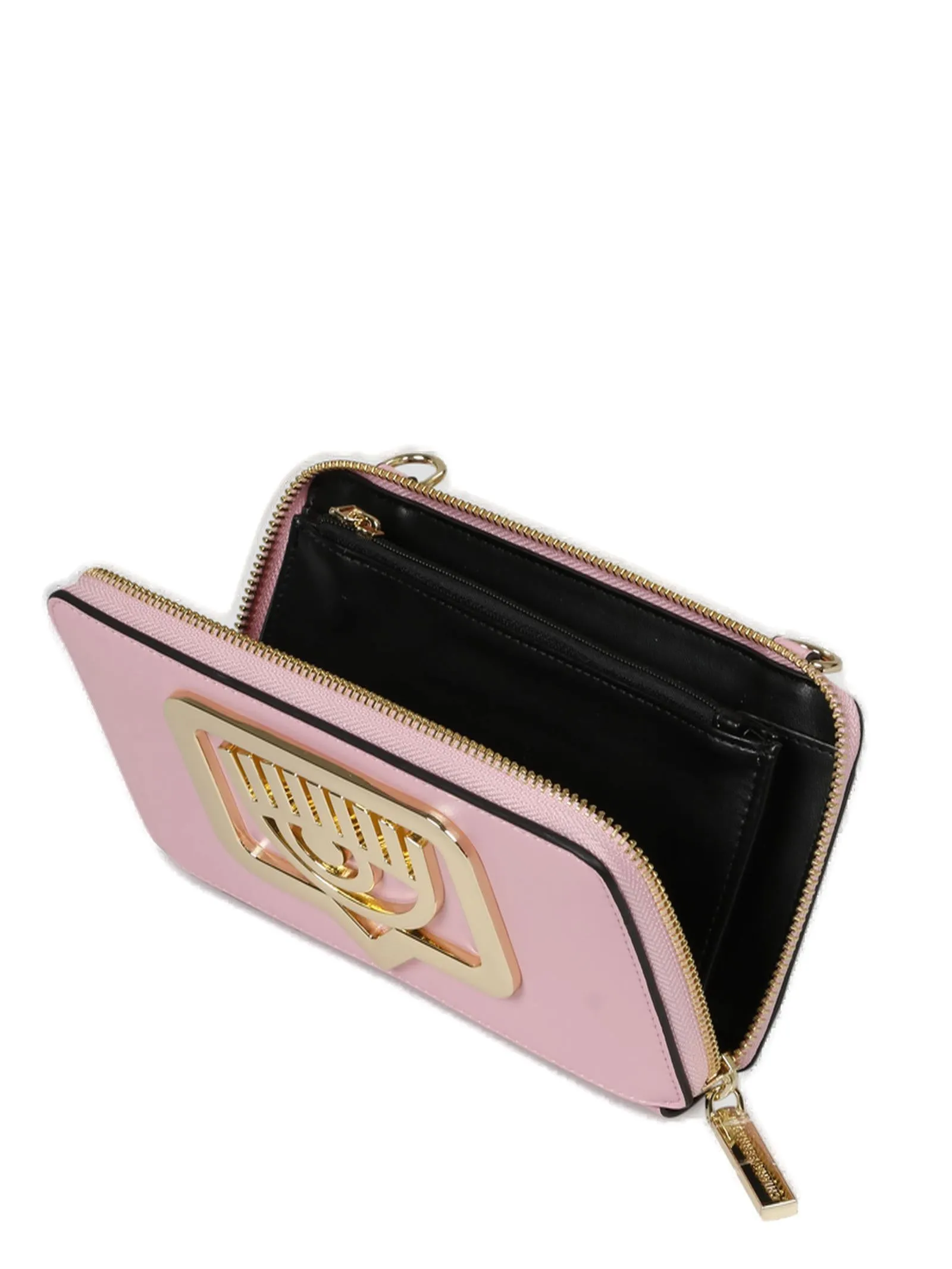 Chiara Ferragni Logo-Plaque Chained Wallet