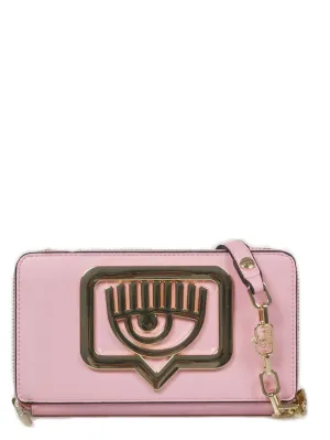 Chiara Ferragni Logo-Plaque Chained Wallet