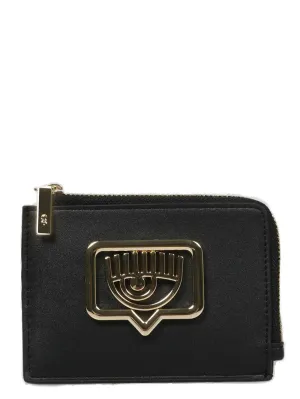 Chiara Ferragni Logo Plaque Zipped Wallet