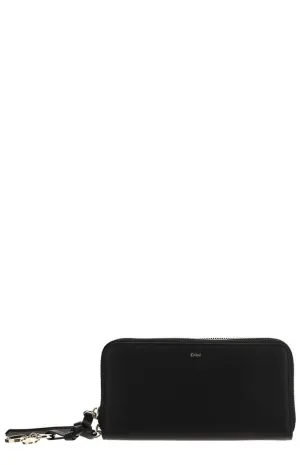 Chlo Logo Detailed Zipped Wallet