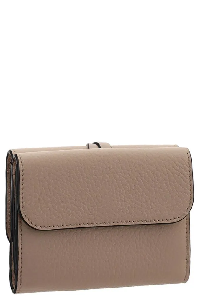 Chlo Logo Plaque Tri-Fold Wallet