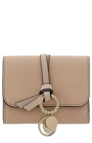 Chlo Logo Plaque Tri-Fold Wallet