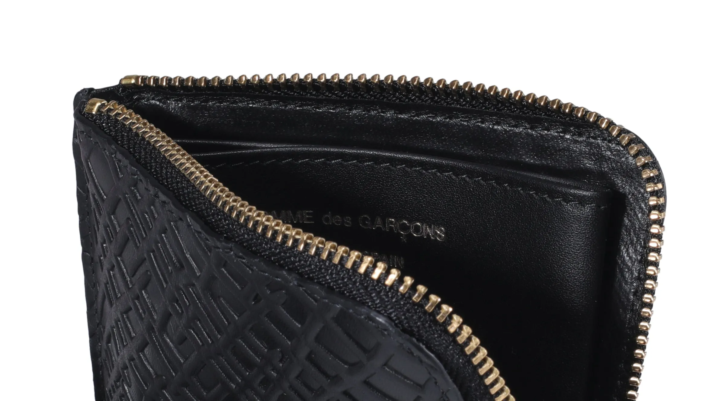 Comme des Garons Wallet All-Over Embossed Detail Wallet