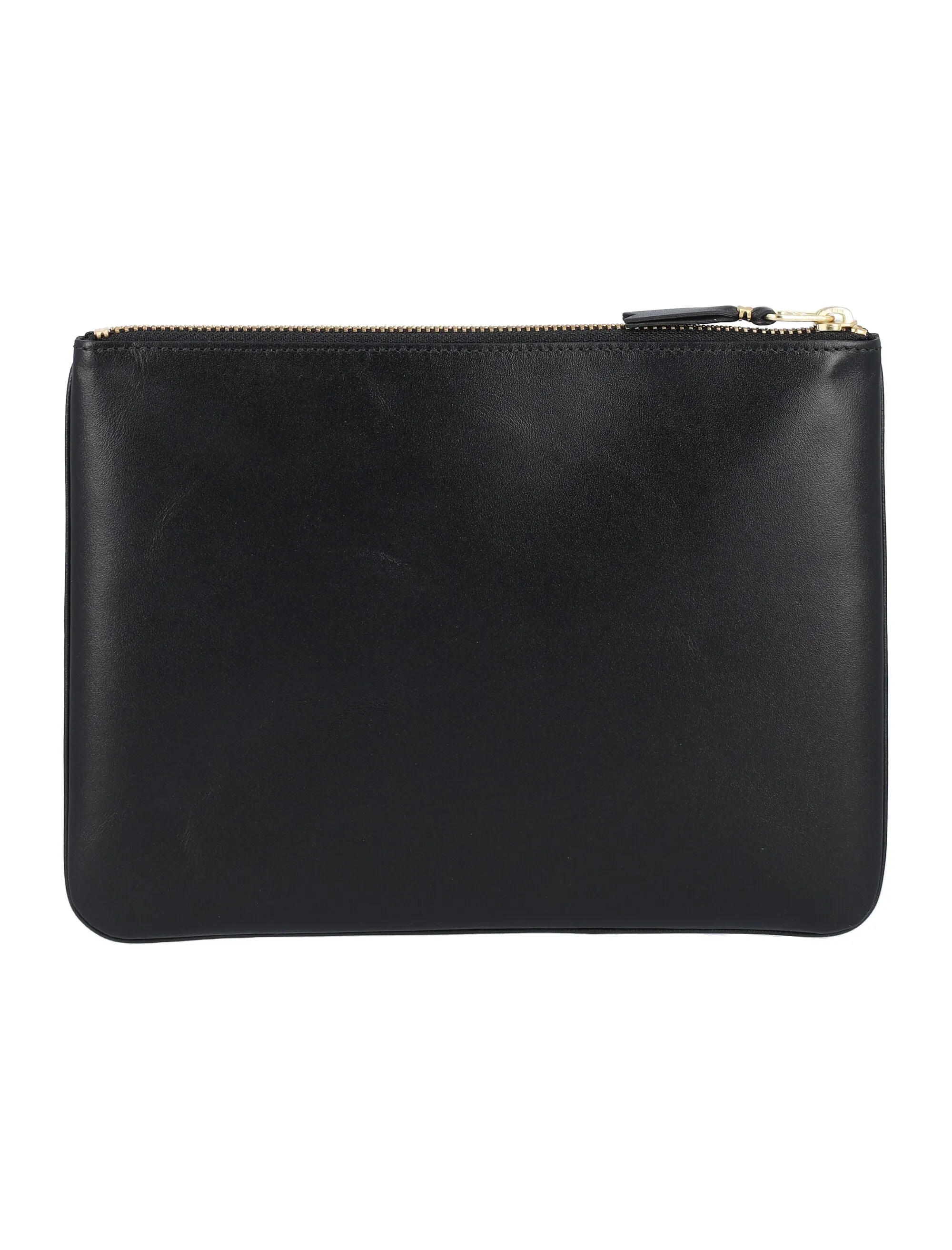 Comme des Garons Wallet Logo Embossed Zipped Pouch
