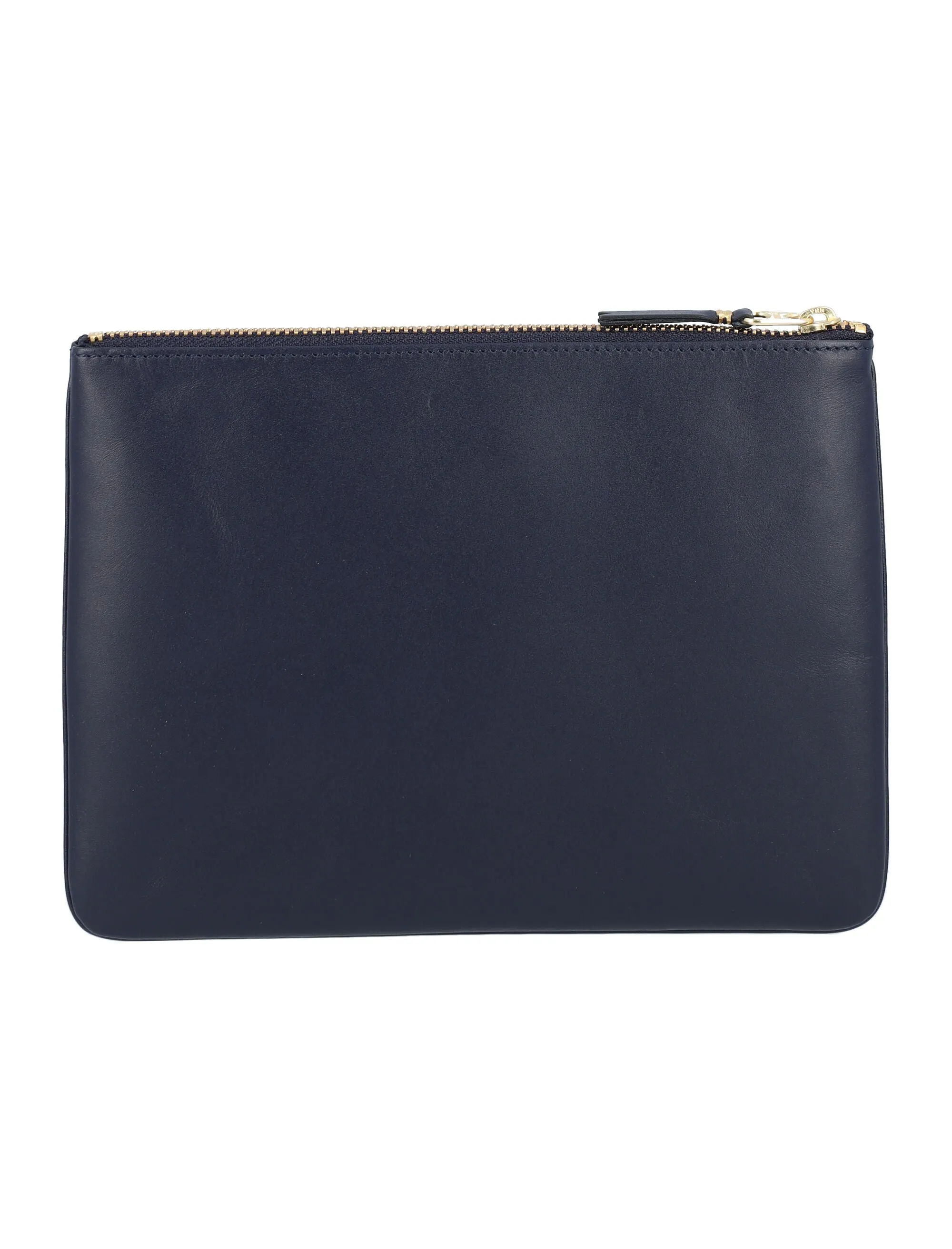 Comme des Garons Wallet Logo Embossed Zipped Pouch