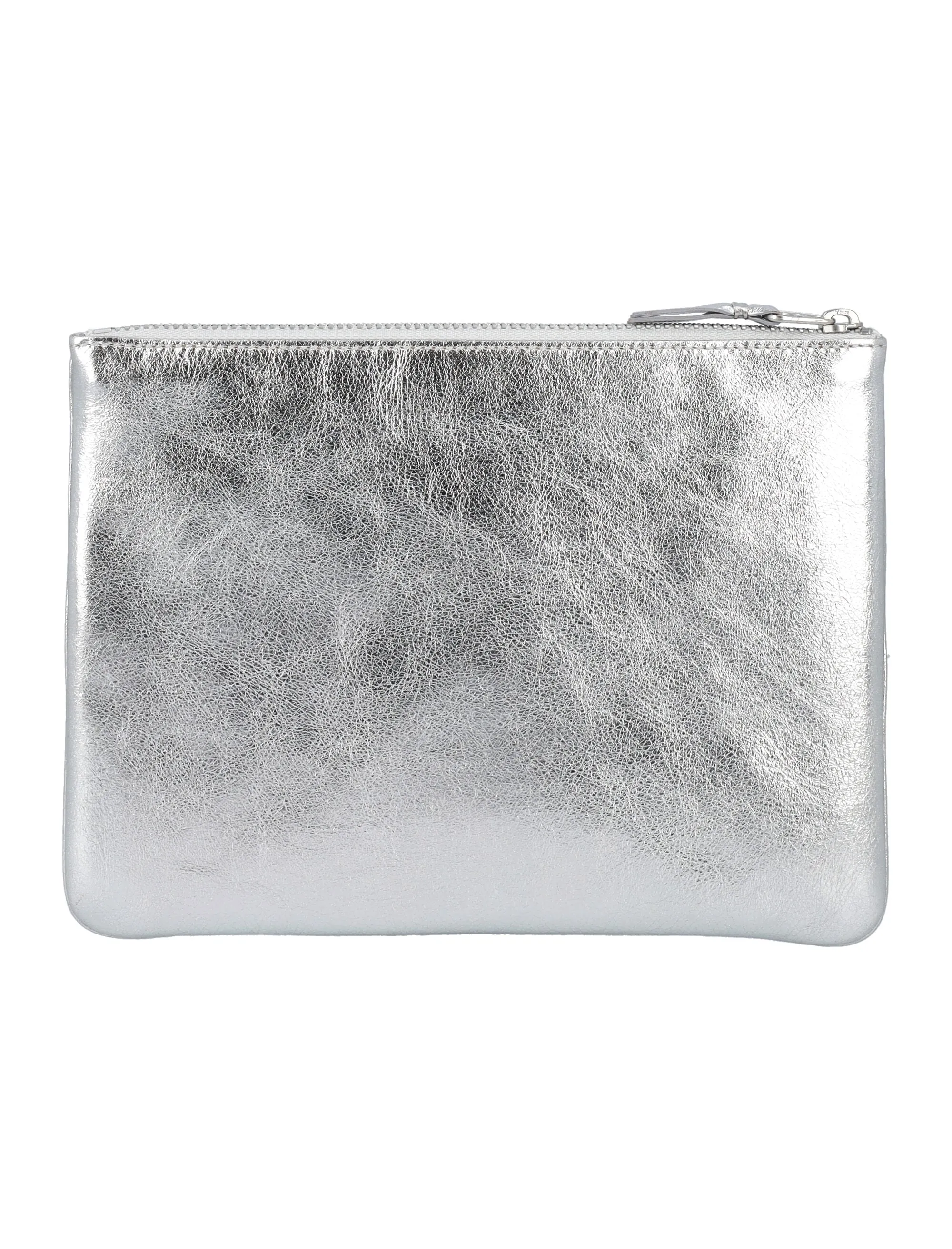 Comme des Garons Wallet Logo Embossed Zipped Pouch