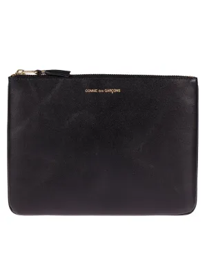 Comme des Garons Wallet Logo Print Wallet