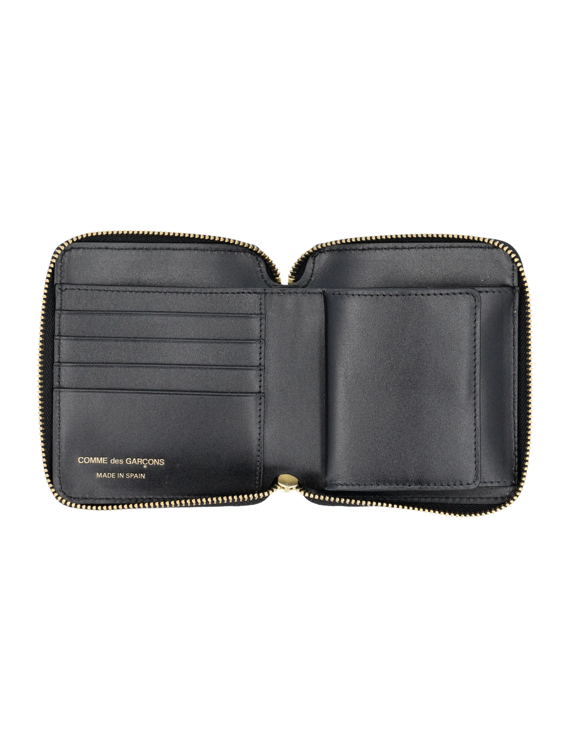 Comme des Garons Wallet Logo Print Zipped Wallet