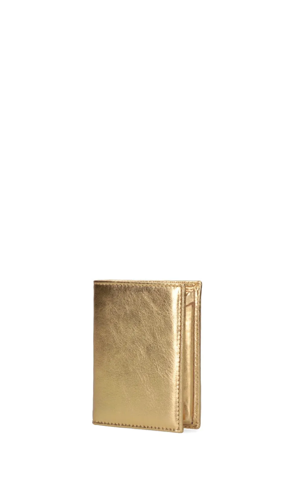 Comme des Garons Wallet Metallic Bifold Cardholder