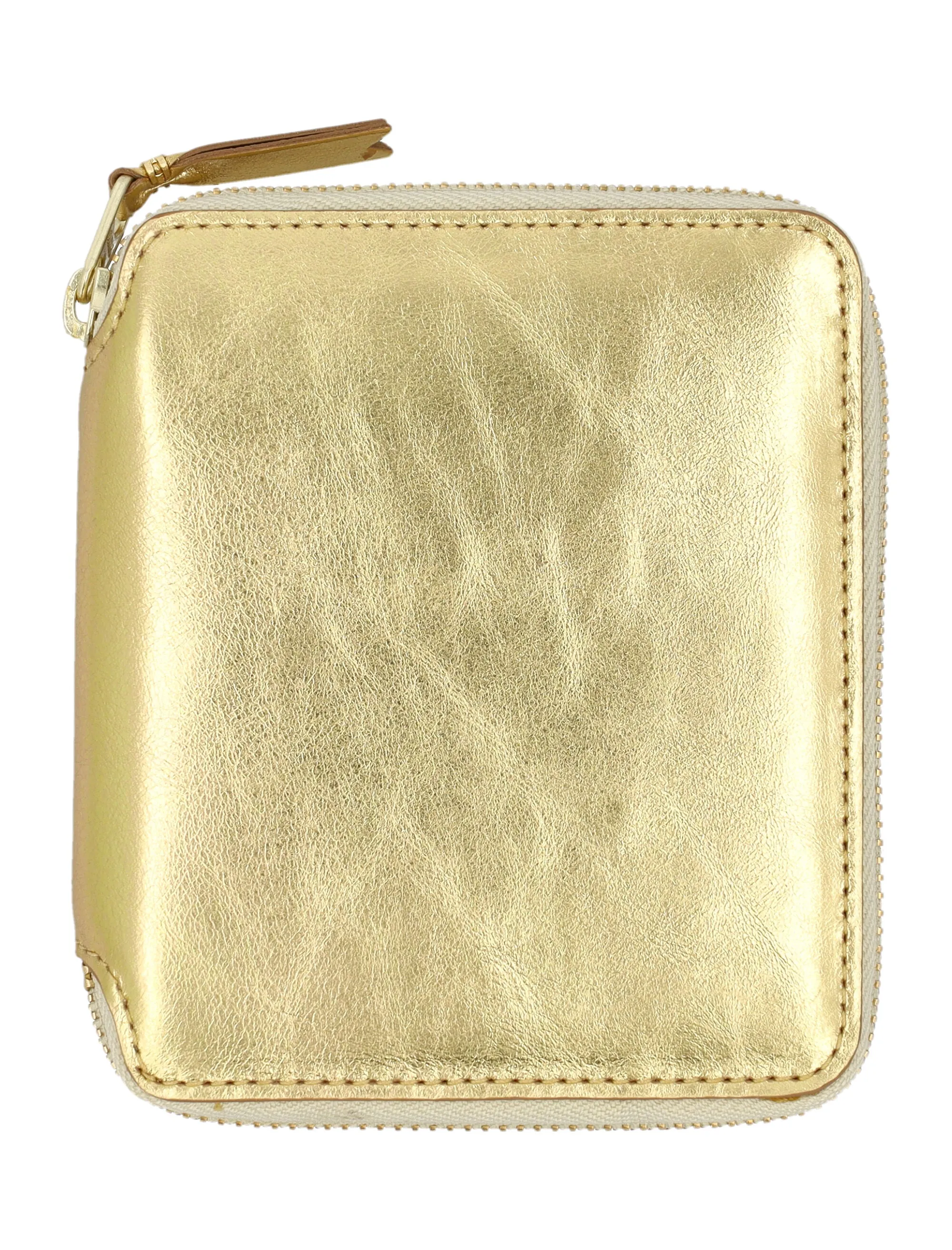 Comme des Garons Wallet Metallic Zipped Wallet