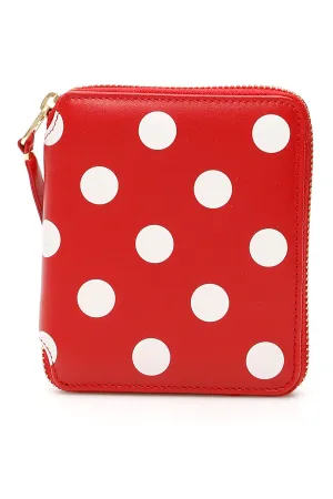 Comme des Garons Wallet Polka-Dot Zip-Around Wallet