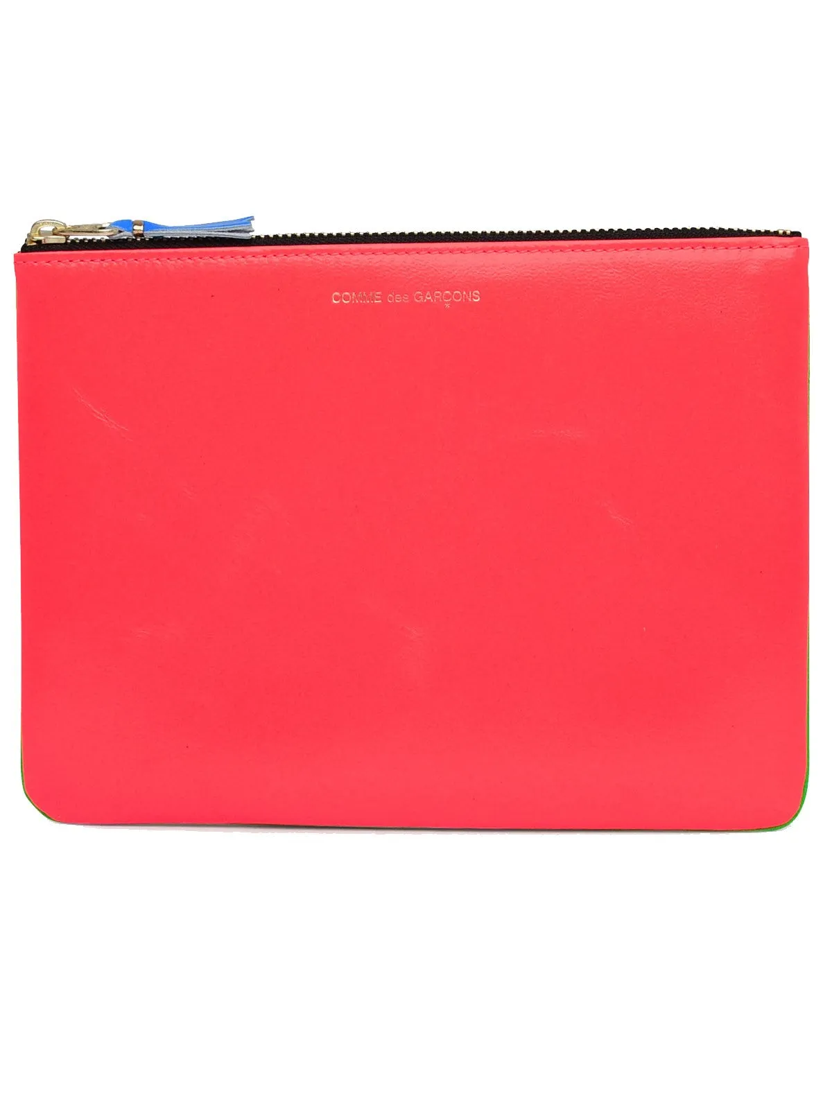 Comme des Garons Wallet Super Fluo Zipped Wallet