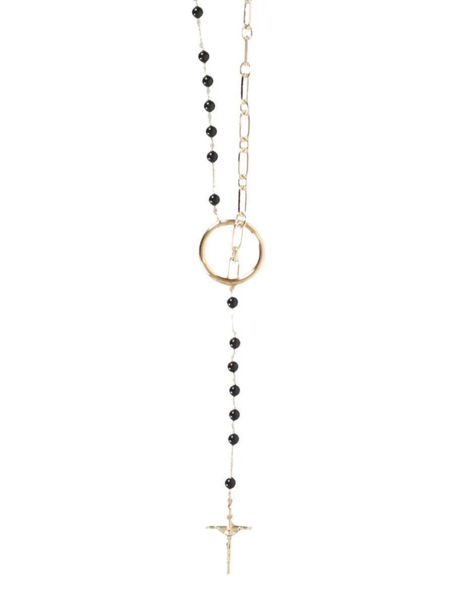 Dolce & Gabbana Cross Rosary Necklace