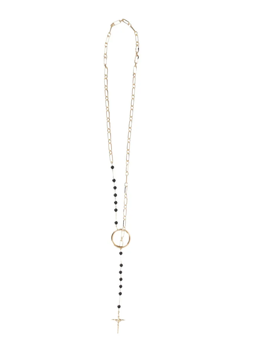 Dolce & Gabbana Cross Rosary Necklace
