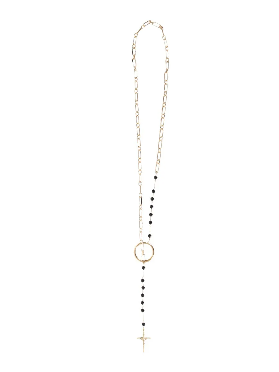 Dolce & Gabbana Cross Rosary Necklace
