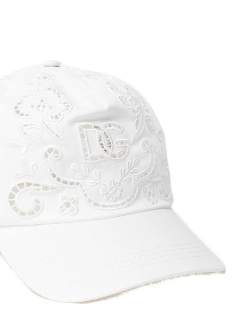 Dolce & Gabbana Cut-Out Embroidered Drill Hat