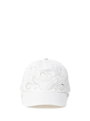 Dolce & Gabbana Cut-Out Embroidered Drill Hat
