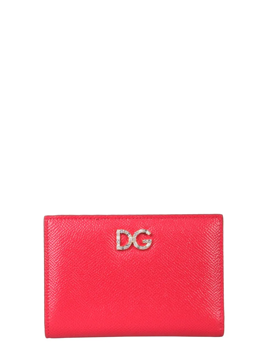 Dolce & Gabbana Rhinestone DG Small Wallet