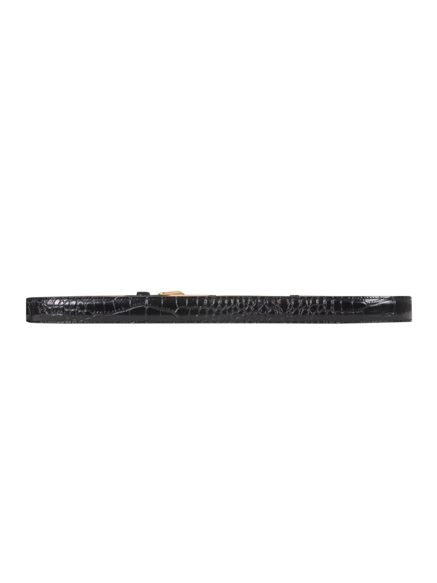 Dsquared2 Logo Plaque Embossed Belt