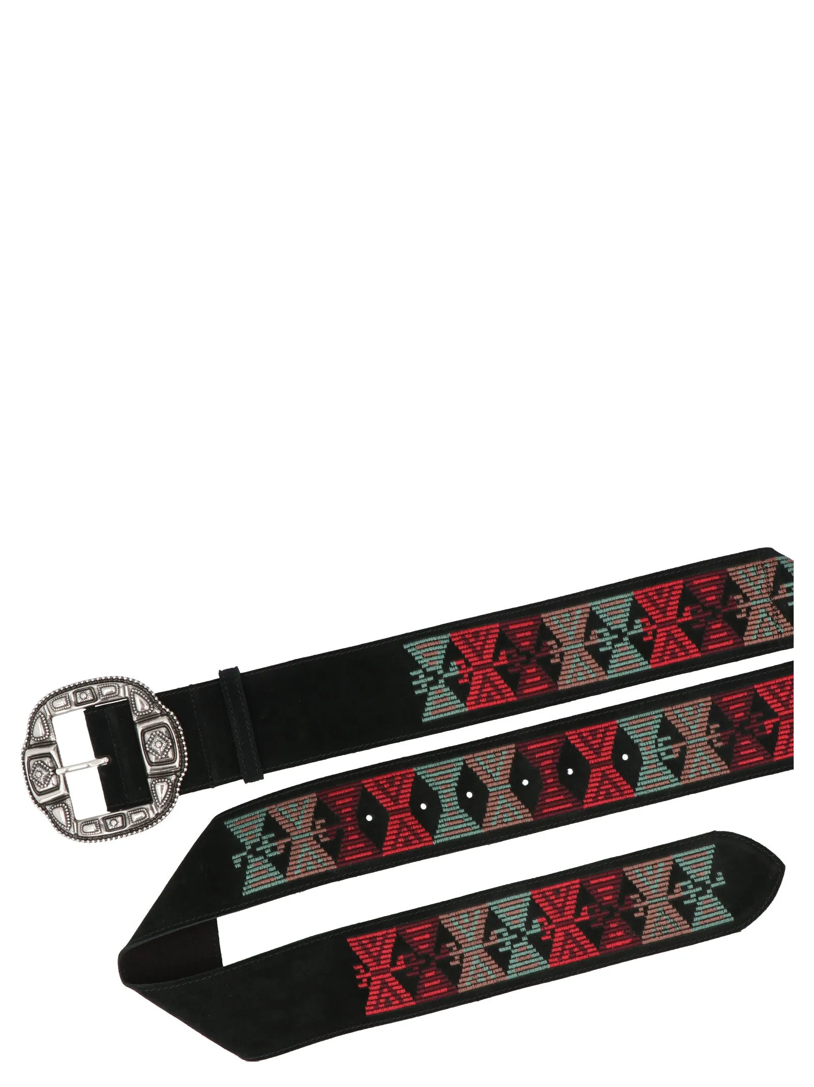 Etro Geometric Embroidered Belt