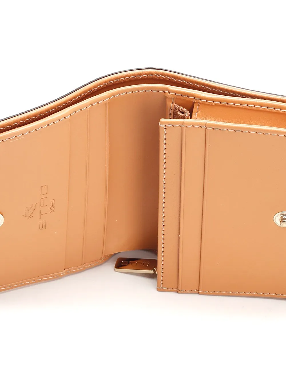 Etro Paisley Printed Compact Wallet