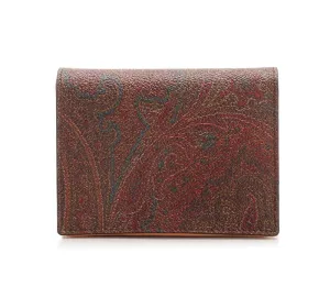 Etro Paisley Printed Compact Wallet