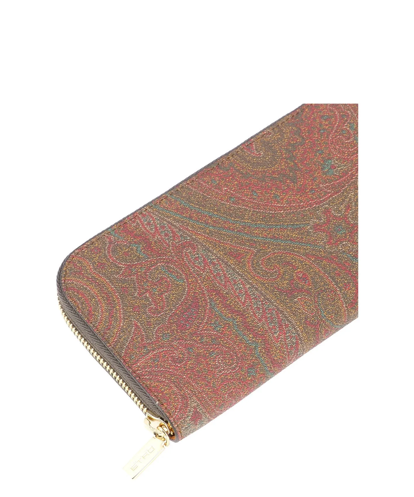 Etro Paisley Printed Zip-Around Continental Wallet