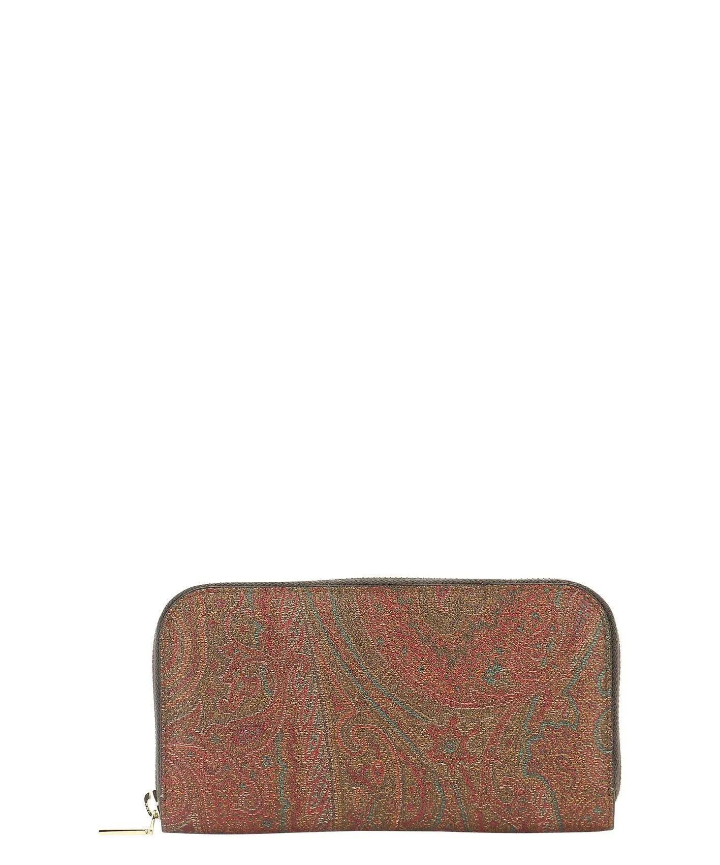 Etro Paisley Printed Zip-Around Continental Wallet