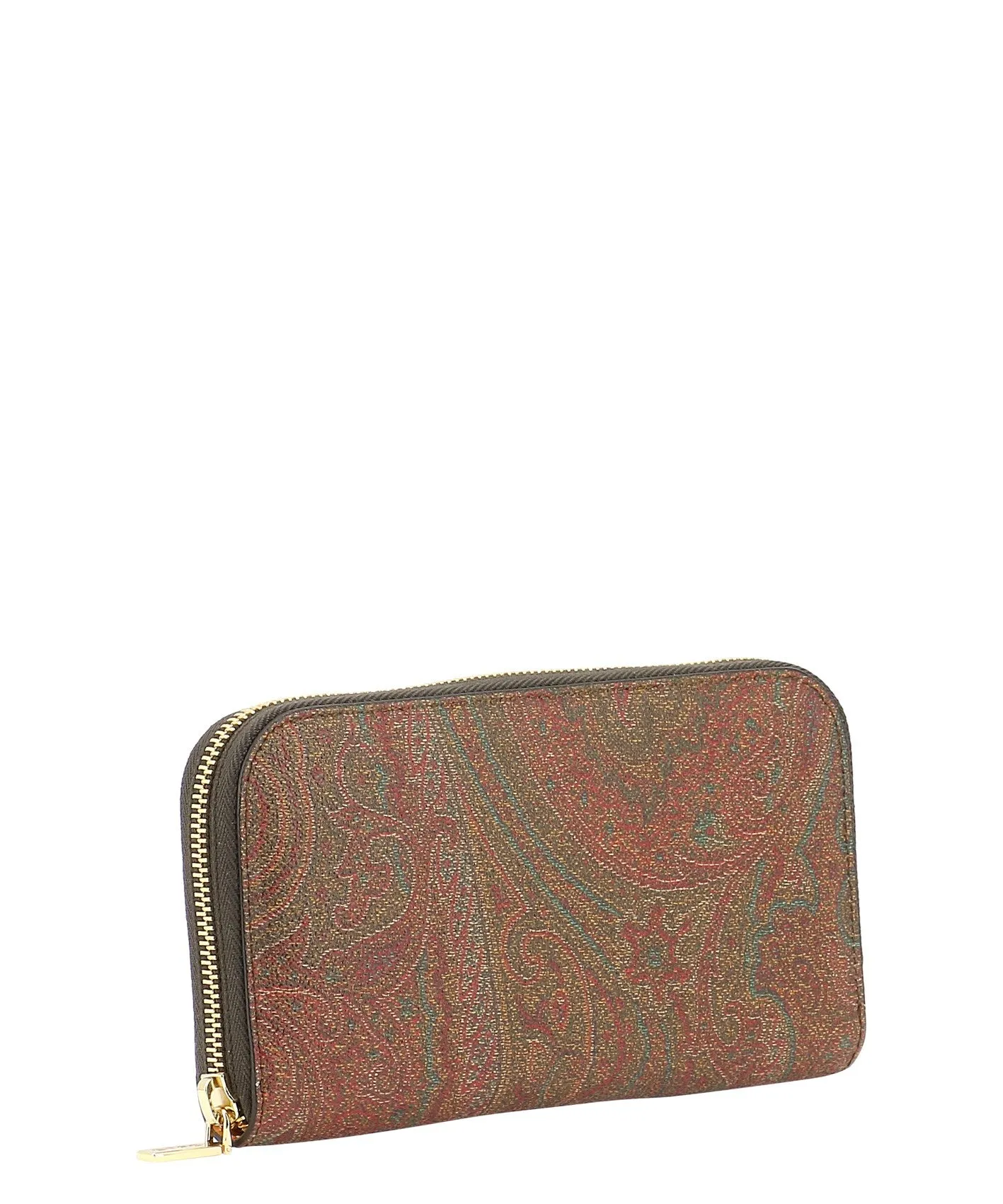 Etro Paisley Printed Zip-Around Continental Wallet