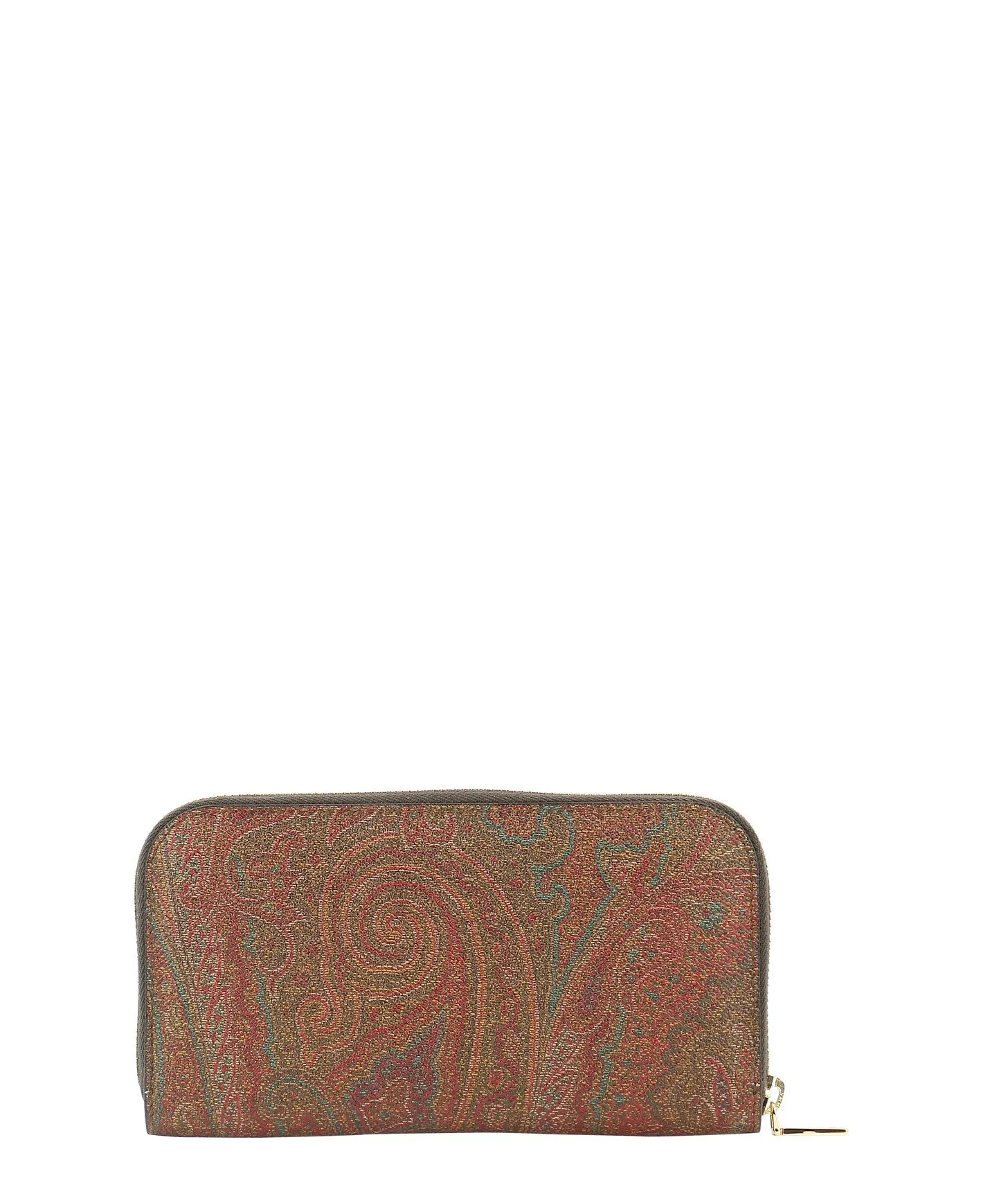 Etro Paisley Printed Zip-Around Continental Wallet