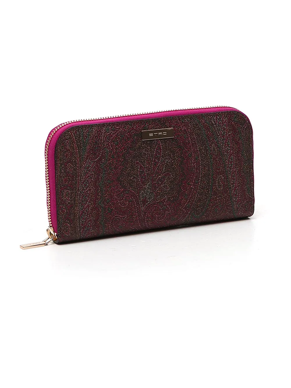 Etro Paisley Zip-Around Wallet