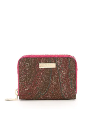 Etro Paisley Zip-Around Wallet