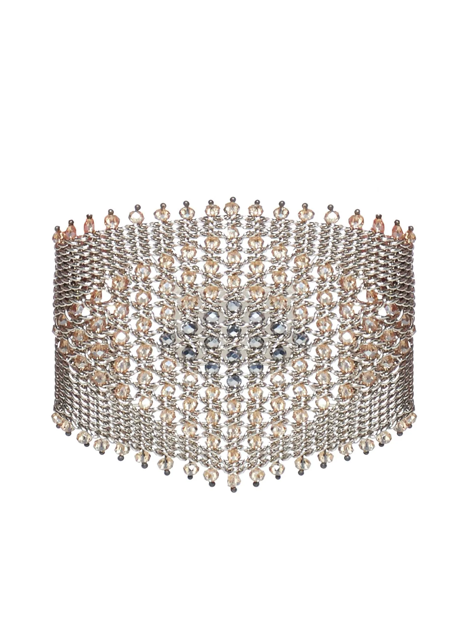 Giorgio Armani Diamond-Pattern Beaded Bracelet