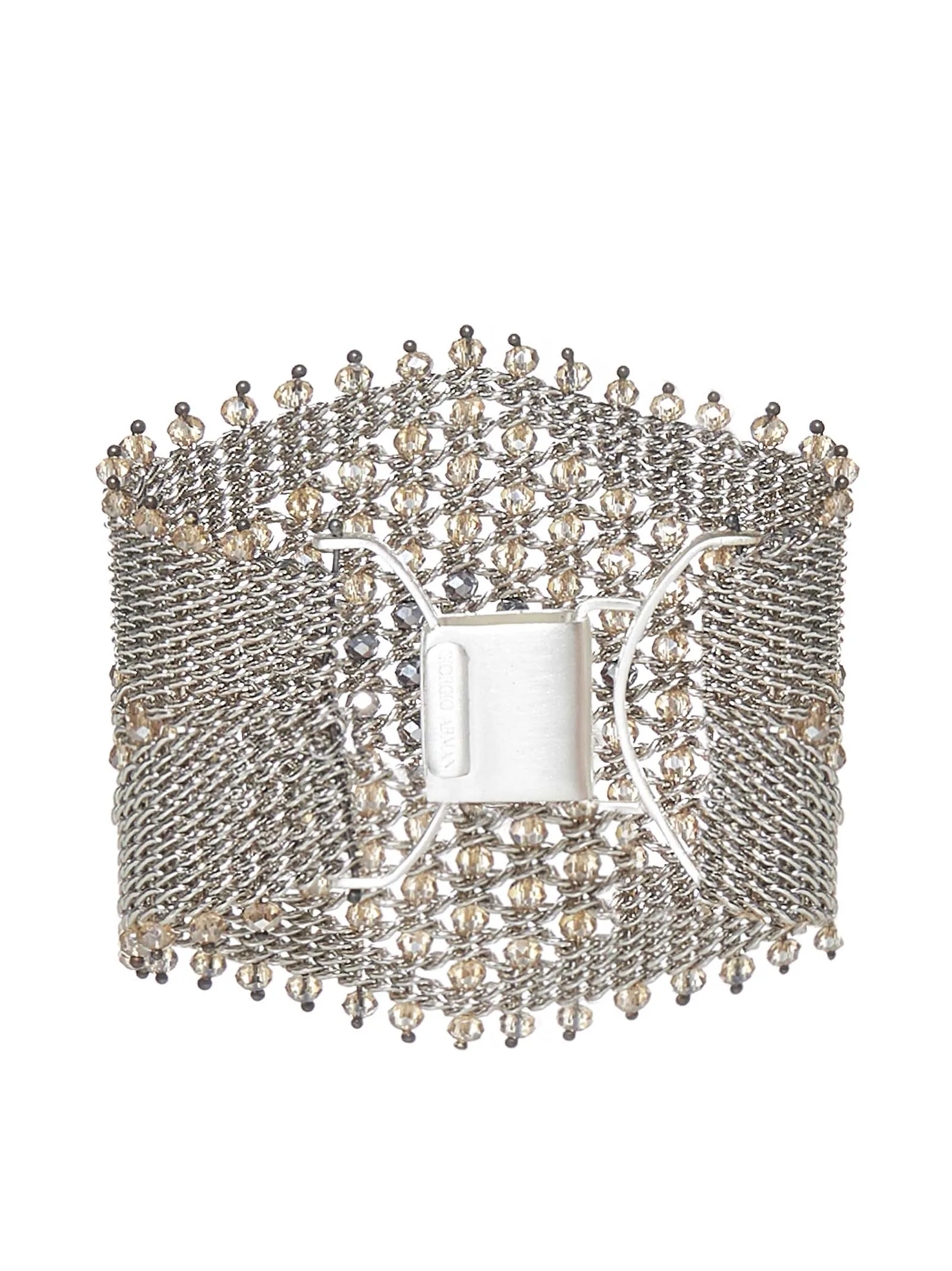 Giorgio Armani Diamond-Pattern Beaded Bracelet