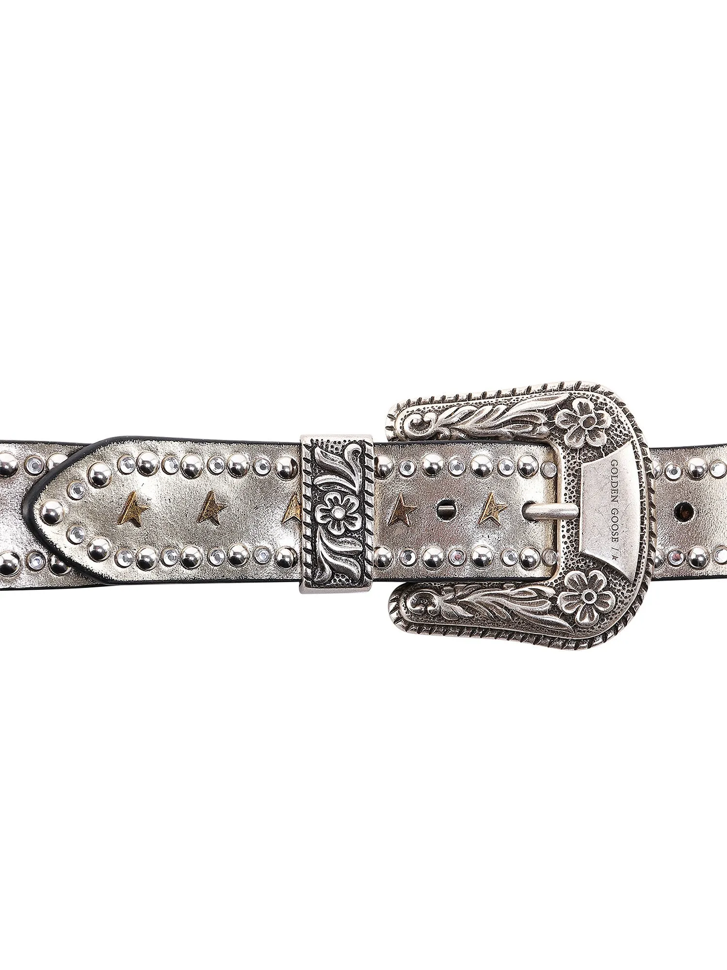 Golden Goose Deluxe Brand Stud Embellished Buckle Belt