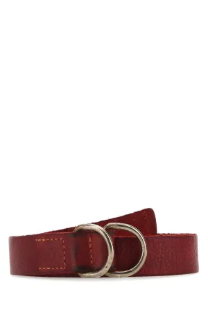 Guidi Distressed Double Buckle Belt