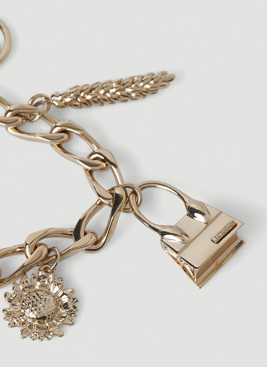 Jacquemus Chain Link Pendants Bracelet