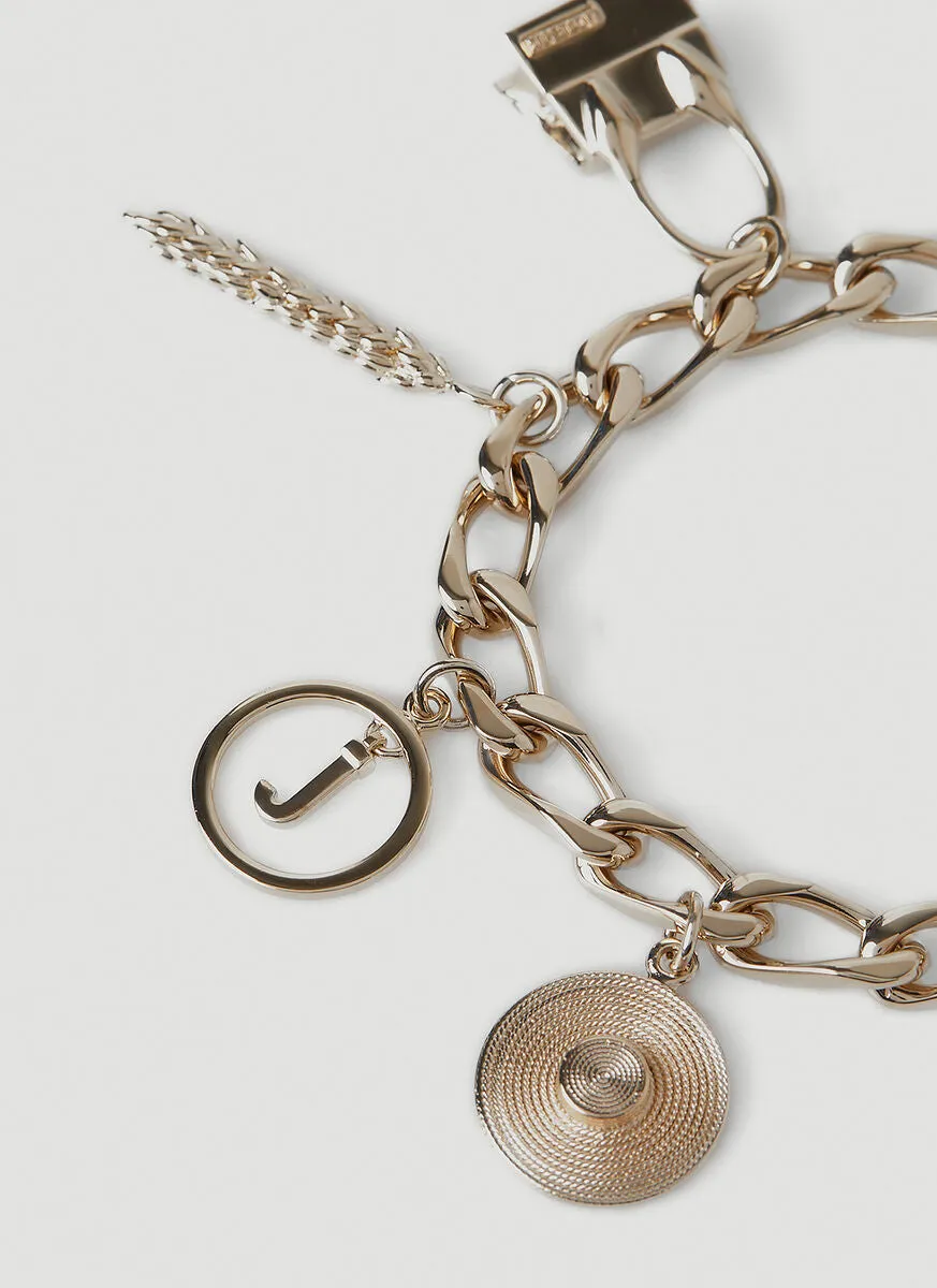 Jacquemus Chain Link Pendants Bracelet