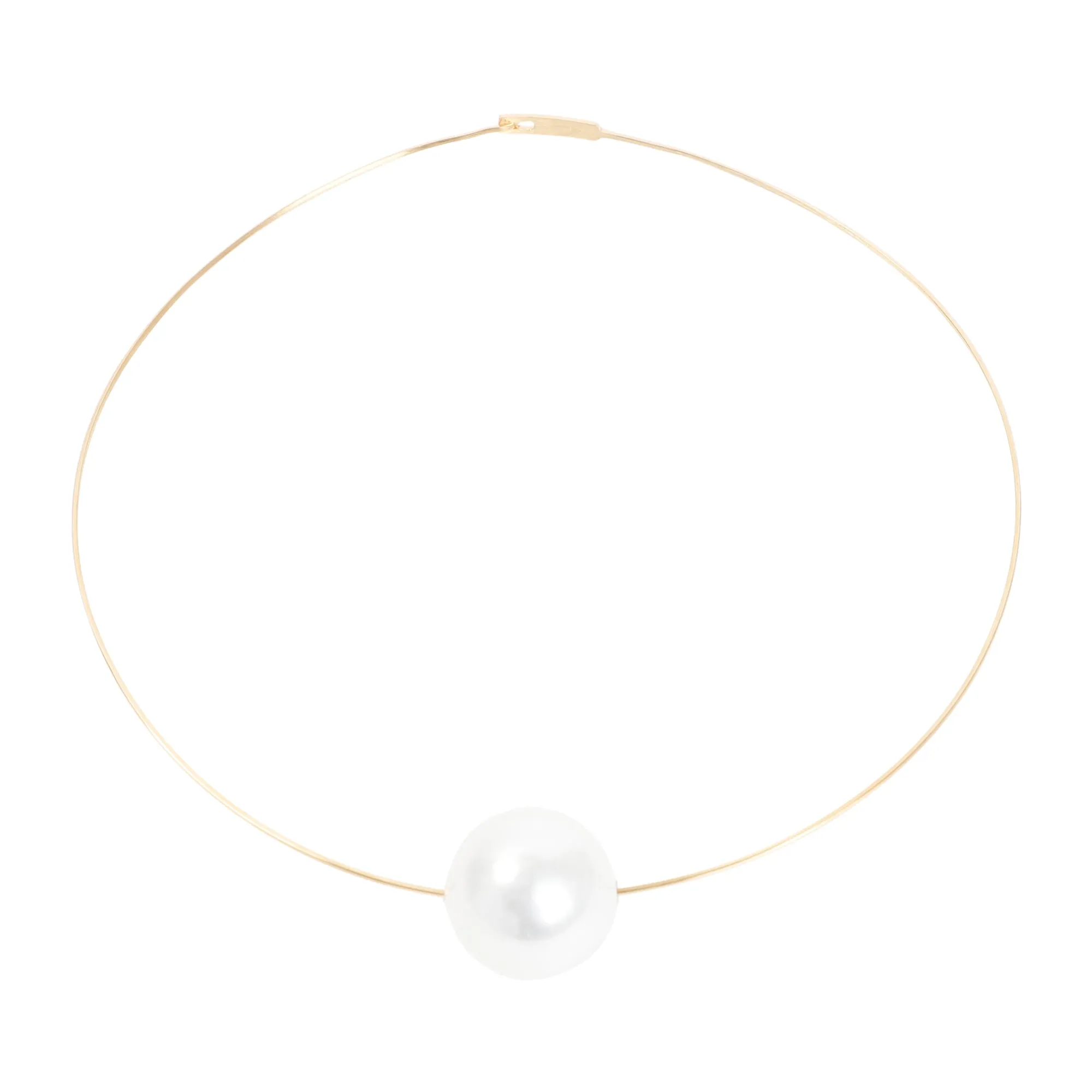 Jil Sander Logo Engraved Chocker Necklace