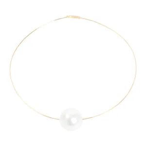 Jil Sander Logo Engraved Chocker Necklace