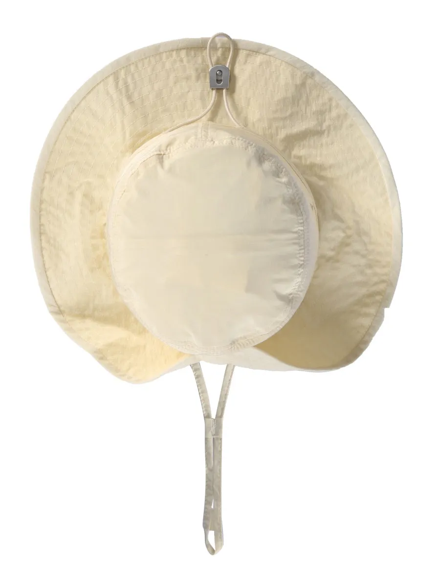 Jil Sander Wide Brim Snap Button Detailed Hat
