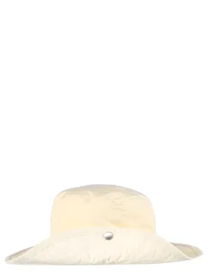 Jil Sander Wide Brim Snap Button Detailed Hat