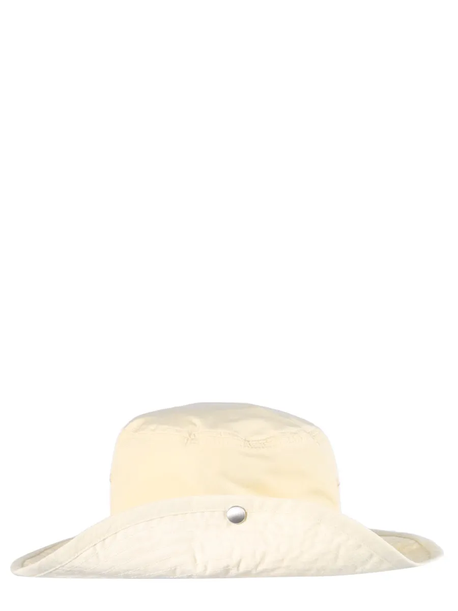 Jil Sander Wide Brim Snap Button Detailed Hat