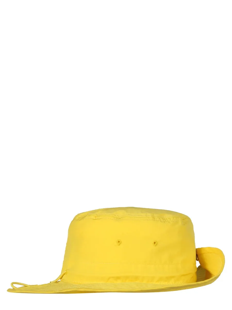 Jil Sander Wide Brim Snap Button Detailed Hat