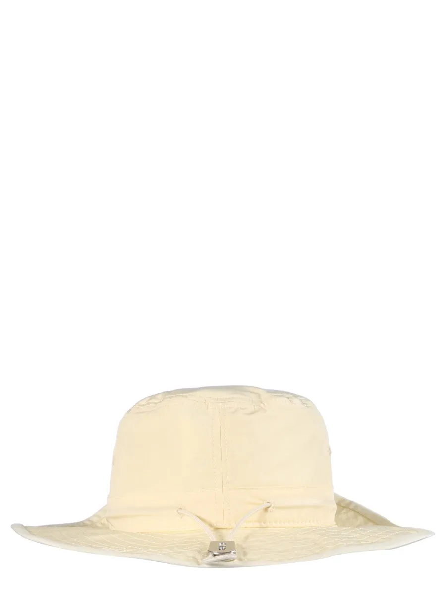 Jil Sander Wide Brim Snap Button Detailed Hat