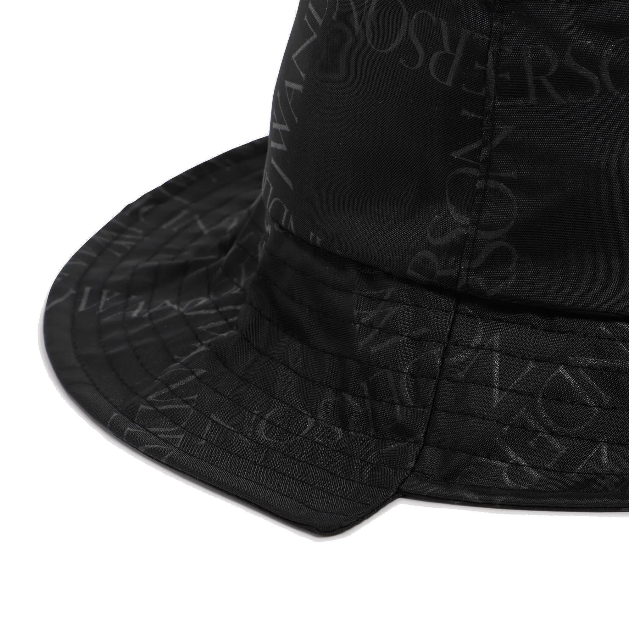 JW Anderson Asymmetric Logo Printed Bucket Hat