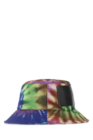 JW Anderson Tie-Dyed Logo-Patch Bucket Hat