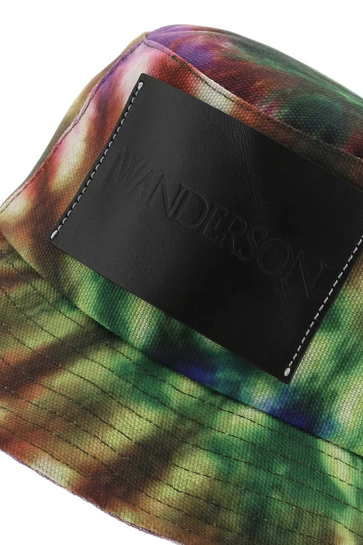 JW Anderson Tie-Dyed Logo-Patch Bucket Hat