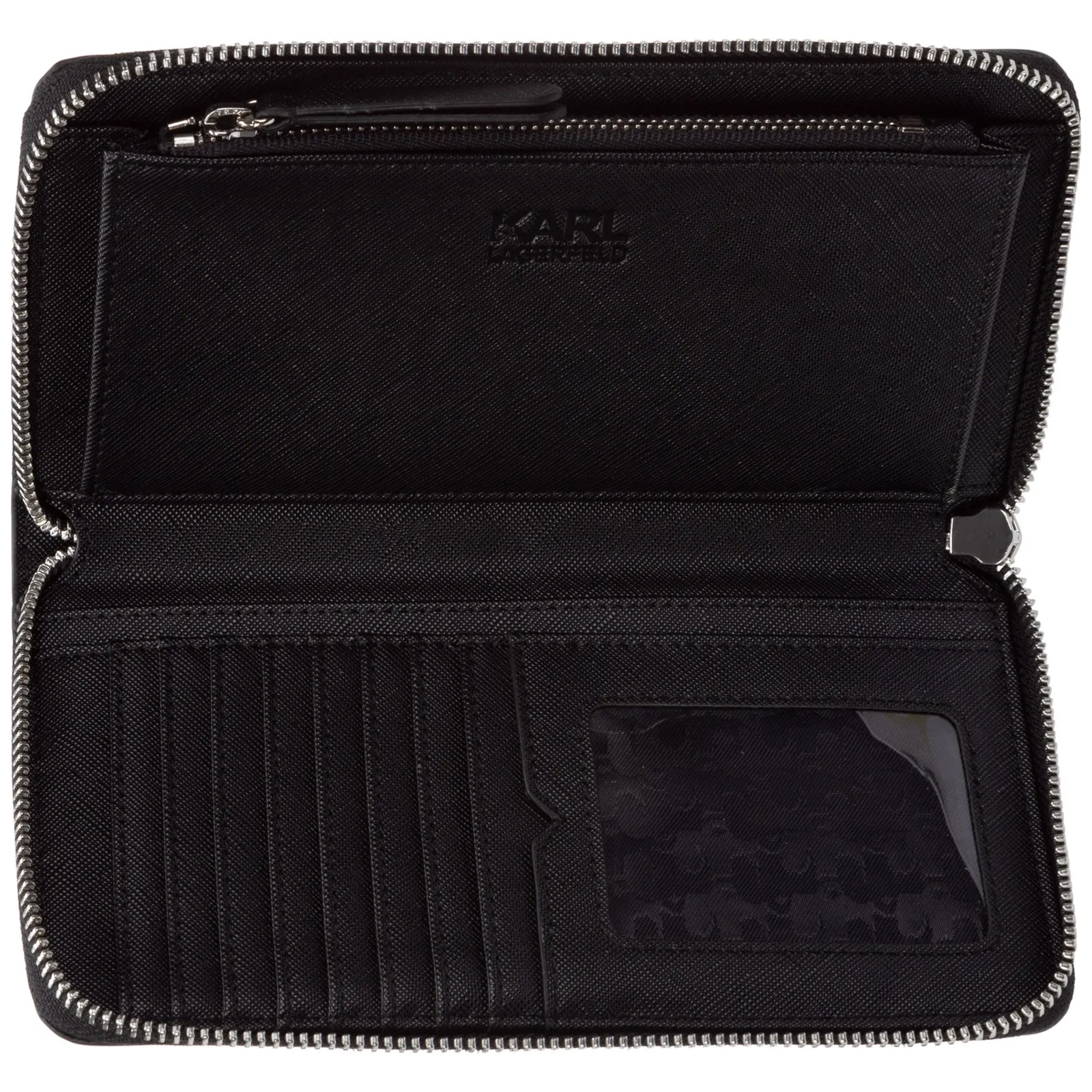 Karl Lagerfeld. K/Ikonik Print Zipped Wallet