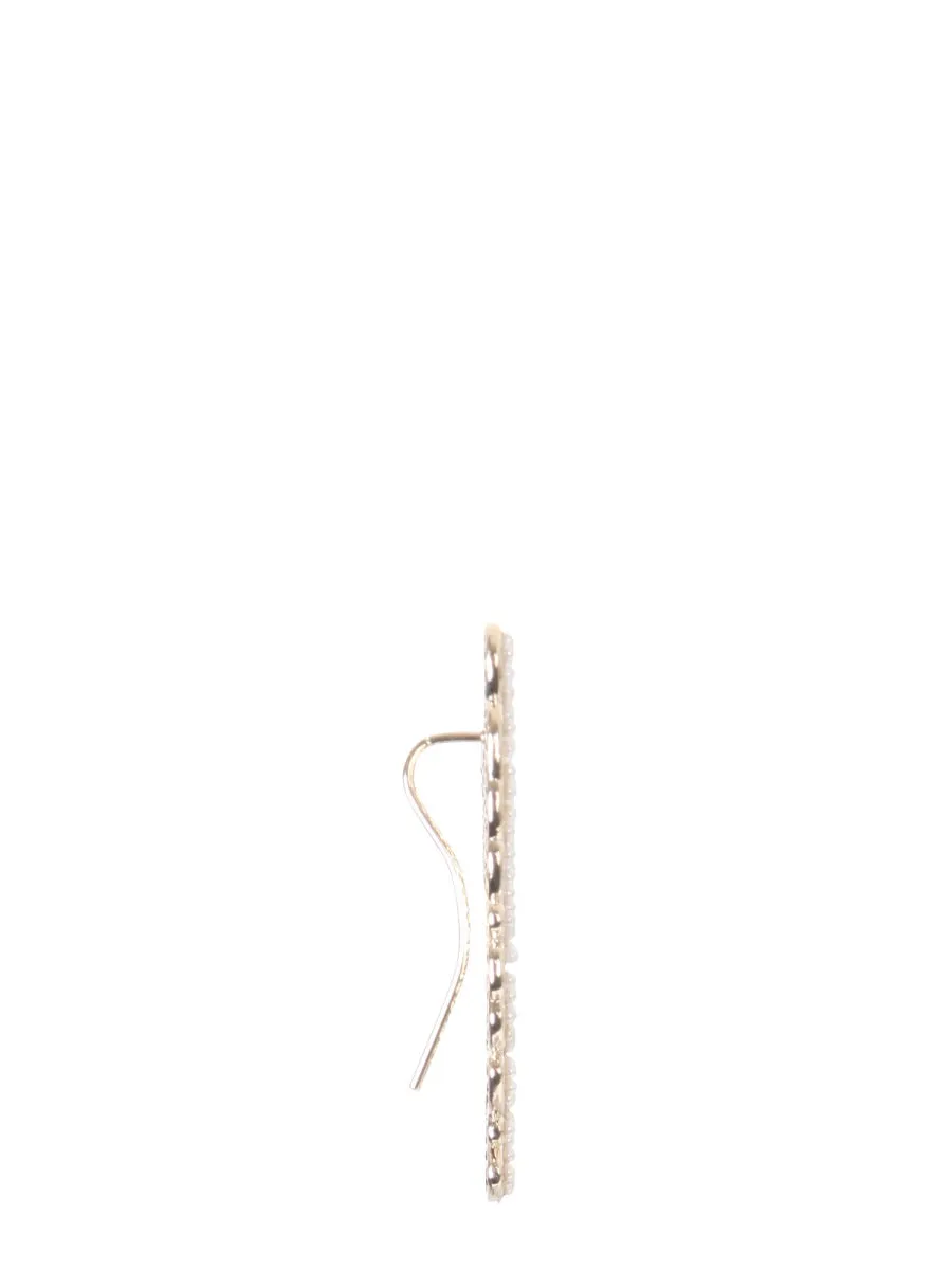 Lanvin Embellished Logo Single Earring